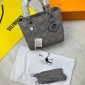 Mini Lady Dior Bag Ultramatte Cannage Calfskin Designer Handbag In Grey Colour