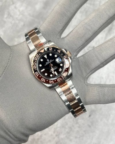 Rolex GMT Master II Watch Men's in Black Dial
