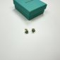 TIFFANY&CO. EAR RING gold with blue heart