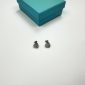 TIFFANY&CO. EAR RING silver with diamond heart