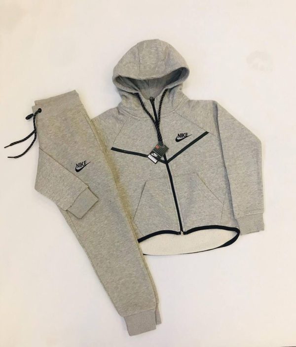 Kid’s Nike Tech Tracksuit in grey Color Kid’s Nike Tech Tracksuit in grey Color