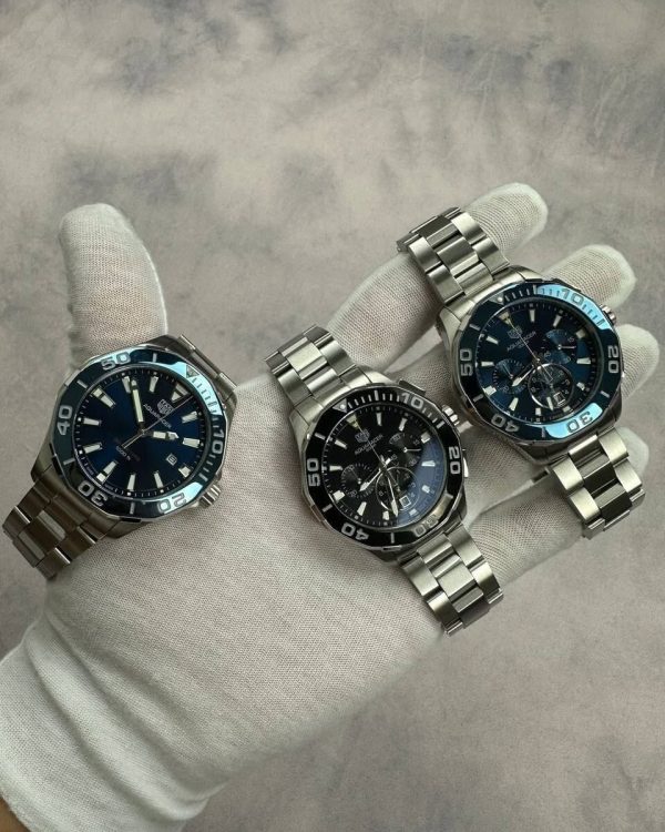 TAG Heuer Aquaracer Chronograph CAY111 with Silver Chain Strap