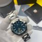 Tag Watch with Metal Strap Navy Blue