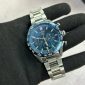 Silver Chain Strap and Blue Dial