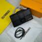 Jacquemus Inspired A+ Replica Leather Shoulder Bag Designer Style Mini Handbag with Handle & Long Strap In Black Color