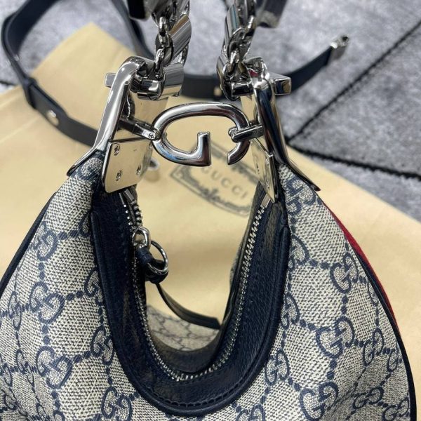 Gucci GG Attache Medium Shoulder Bag – Grey