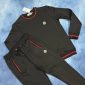 Moncler Men’s Women’s Reps Full Tracksuits Long Sleeves in black color