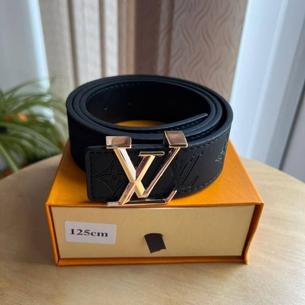 Men's/Women's Replica Louis Vuitton Logo Buckle Belt