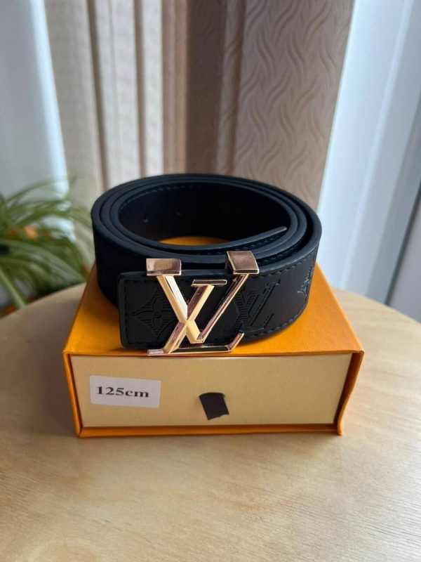 Men's/Women's Replica Louis Vuitton Logo Buckle Belt