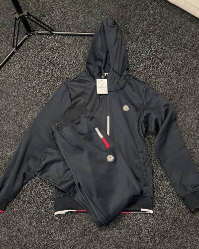 Moncler Men Women Rep Full Tracksuits Hoodie in grey color Moncler Men Women Rep Full Tracksuits Hoodie in grey color