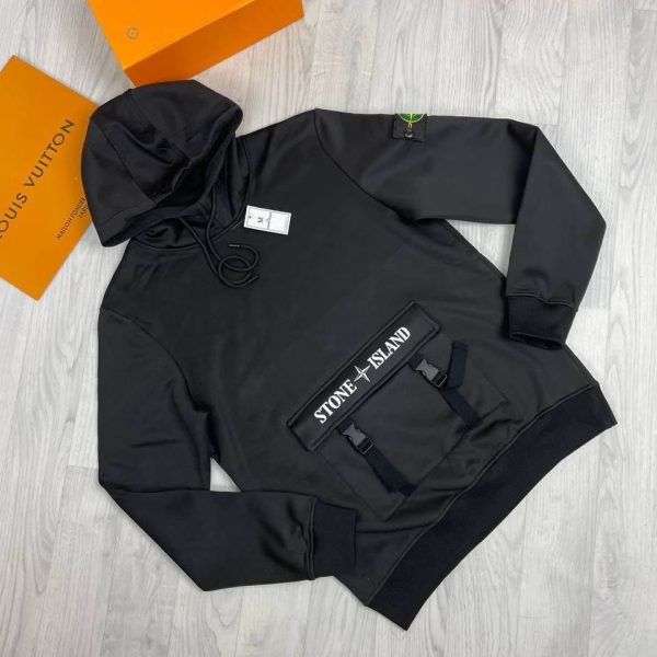 Stone Island Tracksuit in black Color