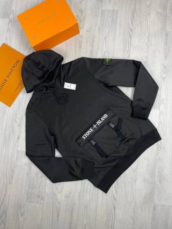 Stone Island Tracksuit in black Color Stone Island Tracksuit in black Color