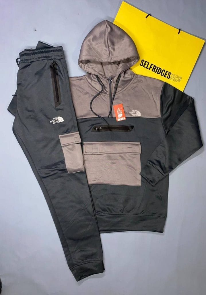The North Face Men’s Tracksuit in grey color