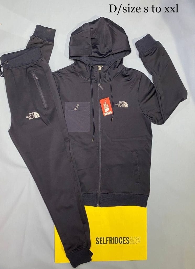 The North Face Tracksuit in black Color
