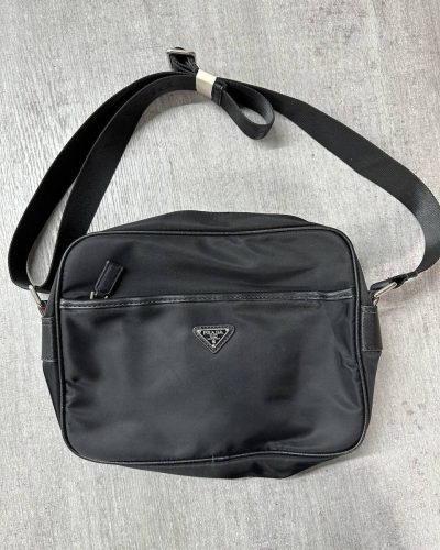 Men Messenger Black Bag