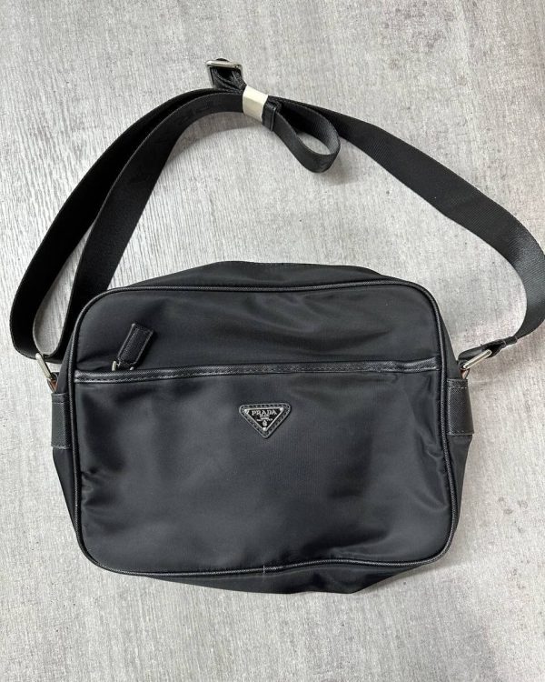 Men Messenger Black Bag