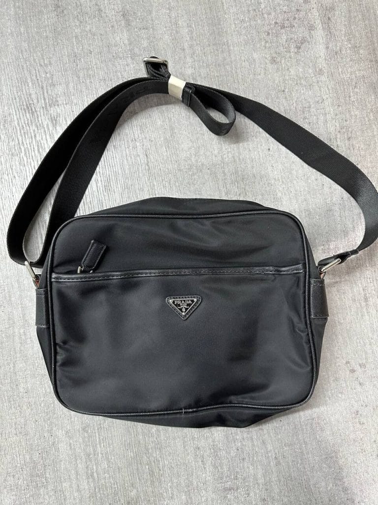 Men Messenger Black Bag