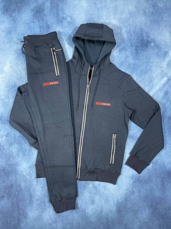 Prada Milano Men Replica Tracksuit in blue color Prada Milano Men Replica Tracksuit in blue color