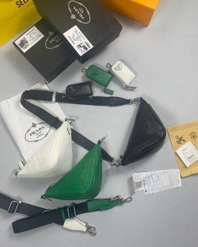 Prada Milano Triangle Symbol Leather Shoulder Bags – Premium A+ Replica for Women