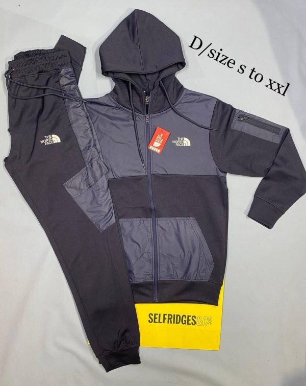The North Face Tracksuit with Hoodies in grey color The North Face Tracksuit with Hoodies in grey color