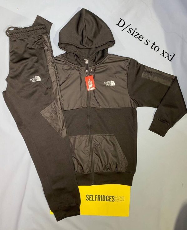 The North Face Tracksuit with Hoodies in brown color The North Face Tracksuit with Hoodies in brown color