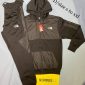 The North Face Tracksuit with Hoodies in brown color