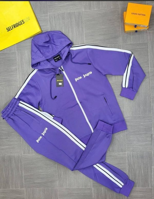PALM ANGEL TRACKSUIT in royal purple Color PALM ANGEL TRACKSUIT in royal purple Color