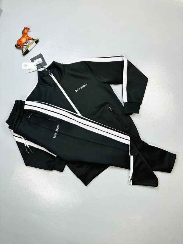 Palm Angels Luxury Sports Tracksuit Full Sleeves Black Sale UK Palm Angels Luxury Sports Tracksuit Full Sleeves Black Sale UK