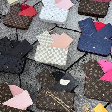 Louis Vuitton Felicie Triple Trio Pochette Bag Women's Chain Strap Crossbody in Multiple Styles