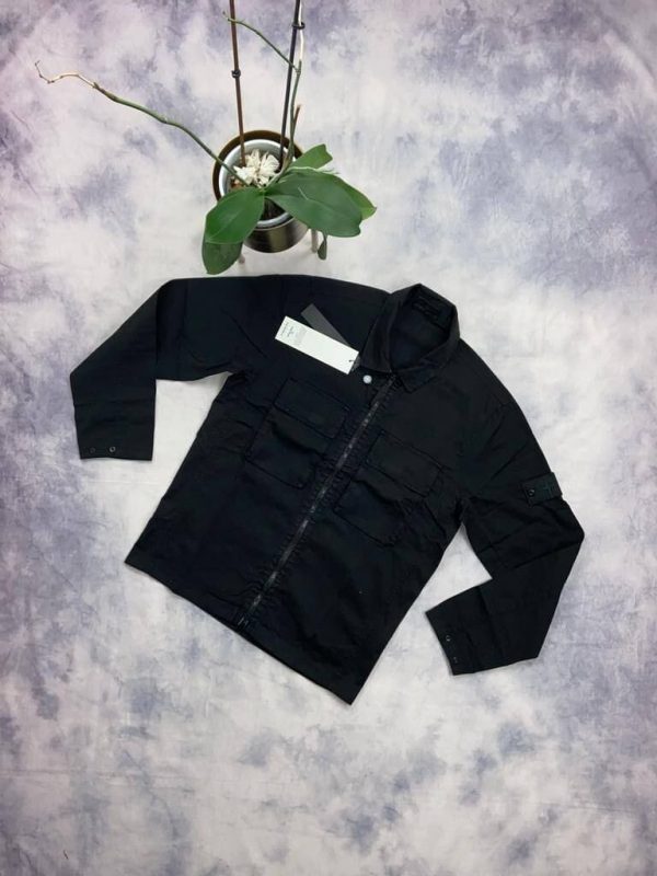 Stone Island Ghost Overshirts in black Color Stone Island Ghost Overshirts in black Color