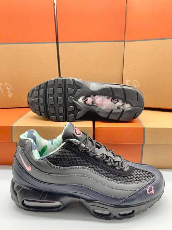 Nike Air Max 95 SP Corteiz Black Grey Men Low Trainers Sale UK Nike Air Max 95 SP Corteiz Black Grey Men Low Trainers Sale UK