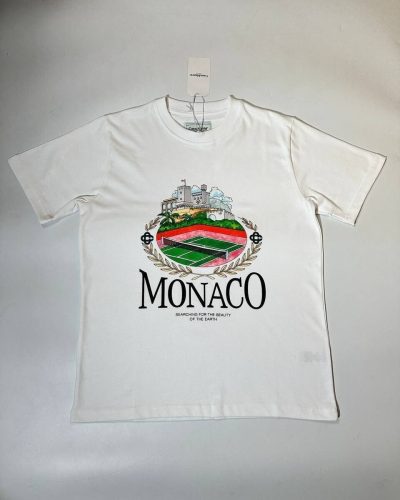 Casablanca Monaco T-Shirt in White Color