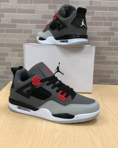 Nike Air Jordan 4 Retro Infrared IV Women’s Black Grey Rep