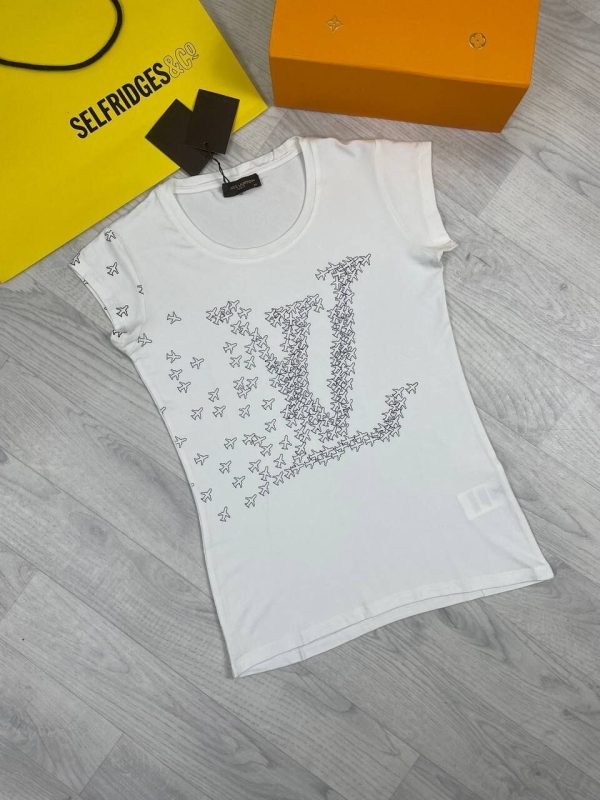 LV Ladies T-Shirts in white color LV Ladies T-Shirts in white color