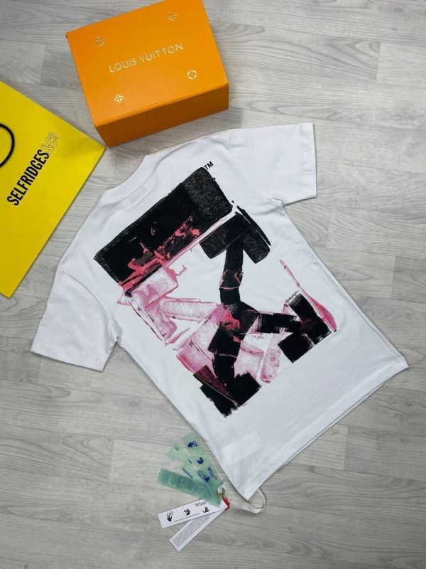Off-White Men Women Reps X Tshirts in white color Off-White Men Women Reps X Tshirts in white color