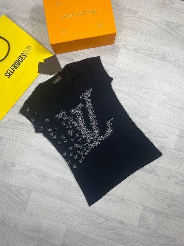 LV Ladies T-Shirts in black color LV Ladies T-Shirts in black color