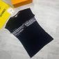 Moncler Women Replica T-shirt Half Sleeve in black color