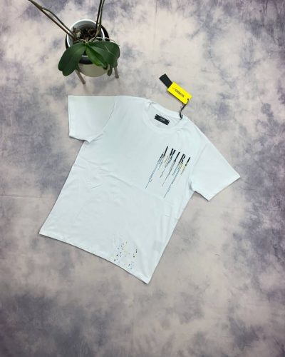 Amiri Men’s Women’s Replica Paint Drip Top T-shirt