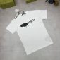 Palm Angels Sprayed Tshirt For Men’s in white with black spray