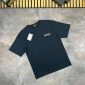 Balenciaga Men Women Replica T-shirts in navy blue color
