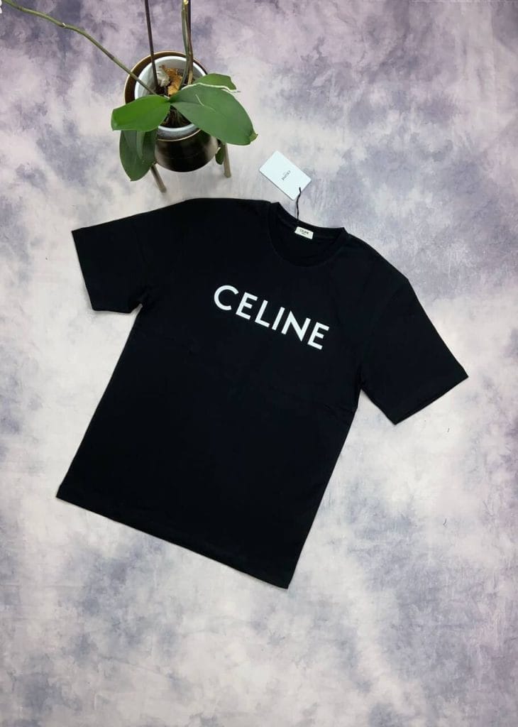 Celine T-shirts in black Color