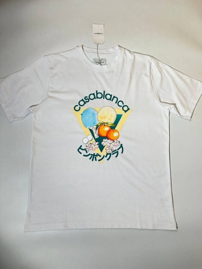 Casablanca Ping Pong Club T-Shirt in white color