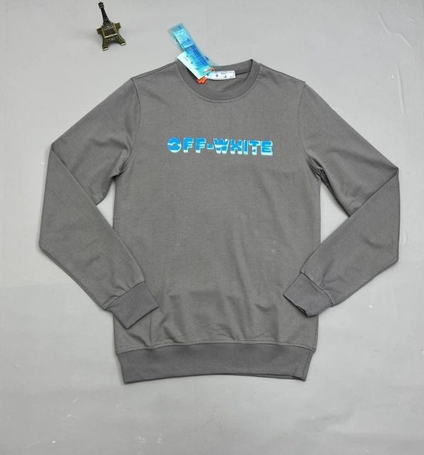 Off-White Men Women Replica Jumpers in grey color Off-White Men Women Replica Jumpers in grey color