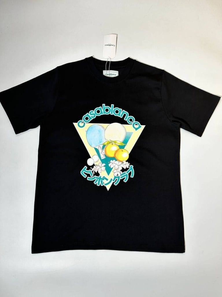 Casablanca Ping Pong Club T-Shirt in black color