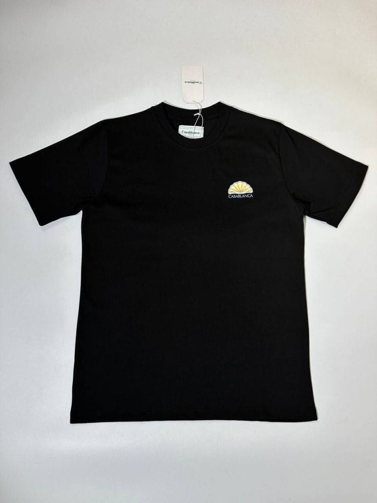 Casablanca Tennis Club Icon T-Shirt in black color