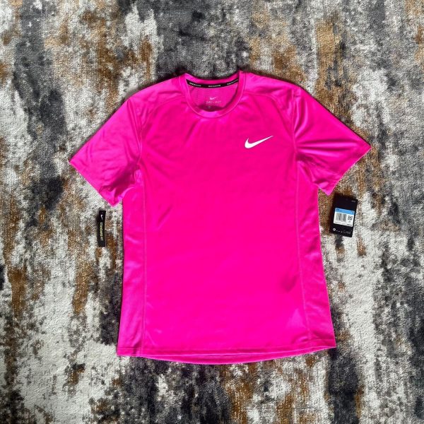 Nike Miler Pink Tops Dri Fit T Shirt Miller Top Nike Miler Pink Tops Dri Fit T Shirt Miller Top