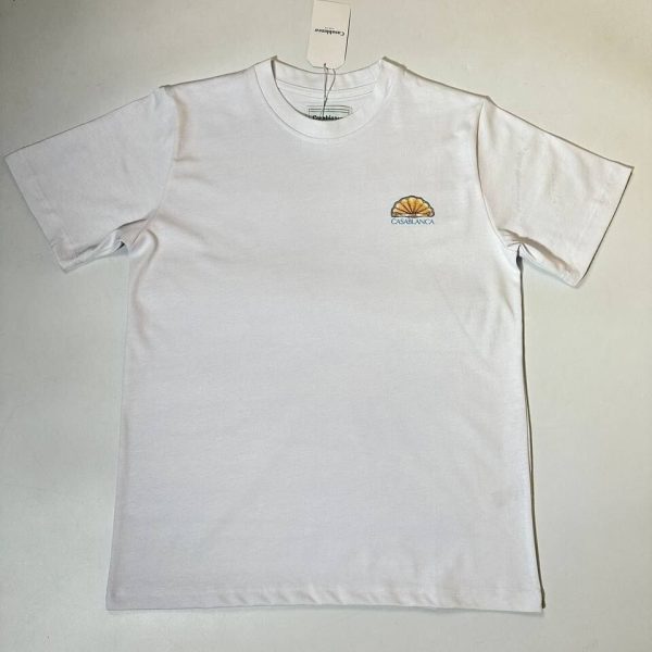 Casablanca Tennis Club Icon T-Shirt in white color