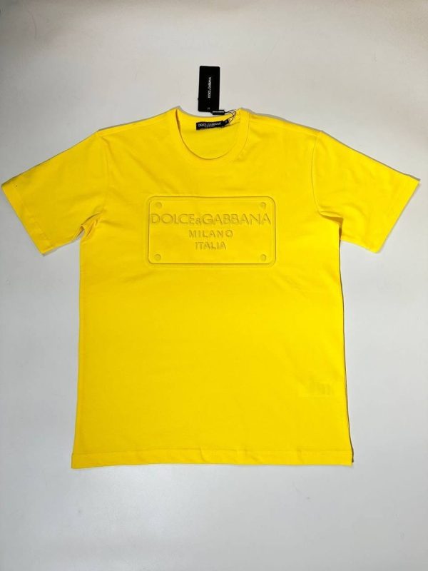 D&G T-shirts in yellow Color D&G T-shirts in yellow Color