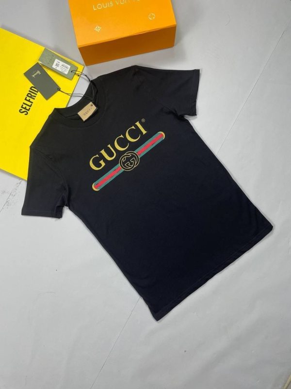 Gucci Selfridges Oversize Washed T-Shirt G Cotton in black color Gucci Selfridges Oversize Washed T-Shirt G Cotton in black color