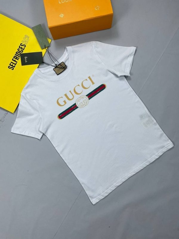 Gucci Selfridges Oversize Washed T-Shirt G Cotton in white color Gucci Selfridges Oversize Washed T-Shirt G Cotton in white color